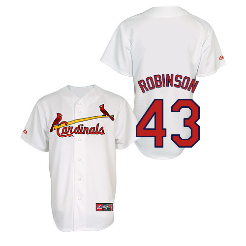 Shane Robinson #43 Youth Baseball Jersey-St Louis Cardinals Authentic Home Jersey by Majestic Athletic MLB Jersey